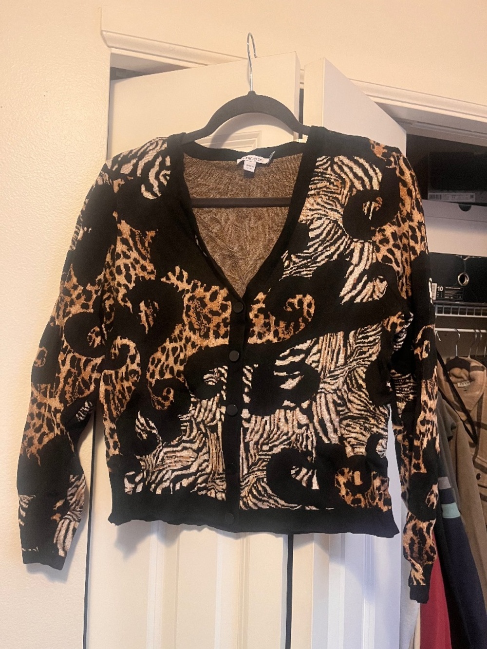 Animal print sweater